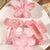 4Pcs Flower and Bow Motif Hair Claw Clips Set for Women