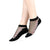 Women's Black Lace Ankle Socks with Sheer Floral Pattern