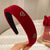 Soft Velvet Headband with Sparkling Rhinestone Heart Accents