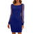 Party-Ready Women's Plus Size Glam Sequin and Mesh Evening Dress
