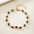 Colorful Heart-shaped Rhinestone Charm Bracelets for Women