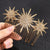 Shimmering Rhinestone Celestial Starburst Hair Comb Clips