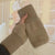 Winter Plush Knitted Half Finger Gloves for Women