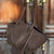 Everyday Carryall Shopping Tote Bag with Soft Faux Suede Texture