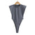 Women's Summer Sleeveless Bodycon Bodysuit with Padded Shoulders