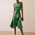 Sleeveless Ruffled Midi Dress for Women in Solid Colors