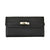 Solid Color Multi Card Slot Long Purse Wallet with Lock Buckle