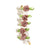 Rose Flower Beaded Telephone Cord Hair Ties with Faux Pearls