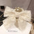Elegant Embroidered Lace Bow Detail Hair Clips for Women