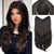 Long Layered Clip-In Hair Extensions with V-Shape Style