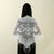 Summer Elegance Embroidered Lace Tassel Triangle Scarf for Women