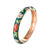 Beautiful Enameled Floral Bangle Bracelets for Women’s Fashion
