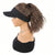Summer Ready Sun Visor Hat with 12inch Curly Hair Extensions