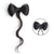 Natural Wave Bowknot Shaped Hair Bun Clip In Ponytail Hair Extension