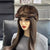 Women's Solid Color Plush Winter Faux Mink Fur Hat