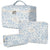 Travel-Friendly 3-Piece Makeup Bag Set with Zipper Closure