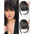 Instant Natural-looking Clip-in Blunt Bangs Hair Extension