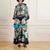 Loose Printed Bohemian Long Sleeve Maxi Dress for Women