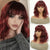 14inch Shoulder-Length Short Wavy Hair Wigs with Lace