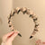 Korean-style Pleated Fabric with Stylish Rhinestone Detailing Headband