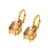 Dazzling Cubic Zirconia Embellished Square Hoop Earrings for Women