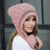 Slouchy Thick Thermal Pom-pom Winter Beanie Hat for Women