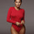 Slim Fit Women's O-Neck Long Sleeve Casual Bodysuit