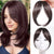 Natural-Looking Clip-In Middle-Part Bangs Extensions