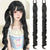 2-Piece Cute and Bouncy Spiral Curl Ponytail Wig Extensions
