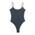 Flattering Fit Women's One-piece Backless Bodysuit
