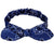 Women's Paisley Pattern Cross Knot Elastic Headbands