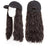 Resizable Baseball Hat with 16inch Long Curly Wave Hair Extensions