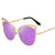 Stylish Retro Cat-Eye Design Metal Frame Mirror Sunglasses for Women