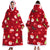 Festive Christmas Holiday Theme Oversized Hooded Blanket