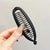 Compact Matte Finish Banana-shaped Hair Clips for Everyday Use