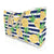 Travel-Ready Beach Bag with Zipper Closure and Striped Design