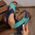 Women's Contrast Color Wedge Sandals for Summer Walks