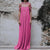 Elegant-looking Braided Ropes Shoulder Straps Backless Long Dress