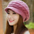 Women's Braided Baggy Knit Crochet Beanie Hat for Winter