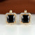 Chic and Subtle Square Cut Cubic Zirconia Earrings