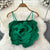 3D Big Flower Elastic Spaghetti Strap Women's Tank Tops