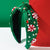 Festive Green and Red Headband for Holiday Celebrations