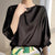 Women's Urban Elegance Loose Style O-neck Basic Blouse