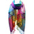 Colorful Patterned Scarf with Intricate Paisley and Floral Designs
