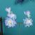 2pcs Vintage Elegance Gradient Peony Design Hair Clips