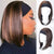 16-inch Short Bob Style Headband Wig with Ombre Brown Tones