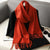 Warm and Stylish Solid Color Winter Wrap Scarf with Tassels