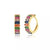 Dazzling Colorful Zircon Bejeweled Hoop Fashion Earrings