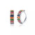 Dazzling Colorful Zircon Bejeweled Hoop Fashion Earrings