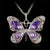 Beautiful Rhinestone Studded Butterfly Necklace